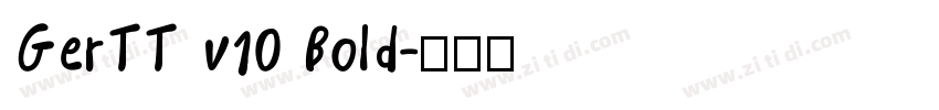 GerTT v10 Bold字体转换